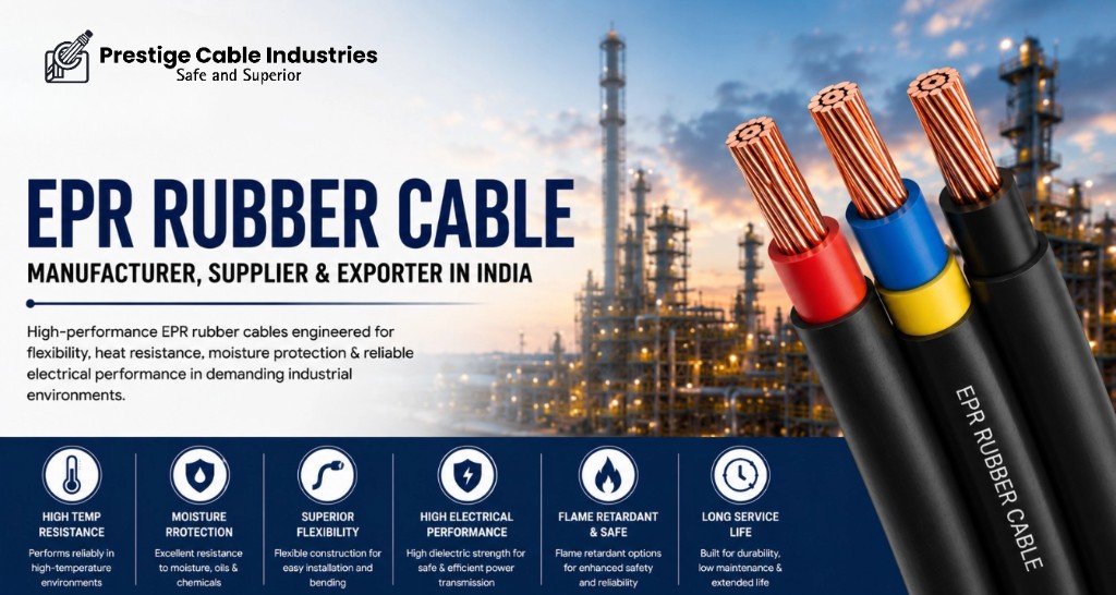 EPR Rubber Cable Manufacturer, Supplier and Exporter in India | Prestige Cable Industries