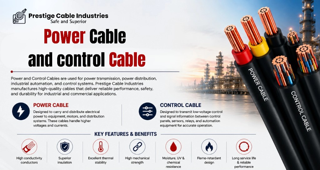 Power and Control Cable Manufacturer in Delhi, India | Prestige Cable Industries
