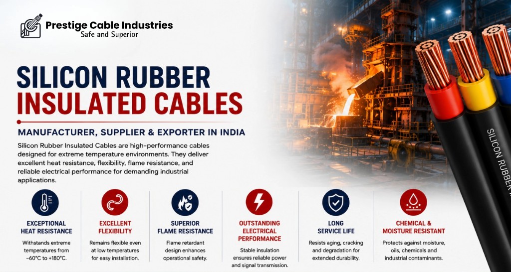 Silicon Rubber Insulated Cables Manufacturer, Supplier and Exporter in India | Prestige Cable Industries