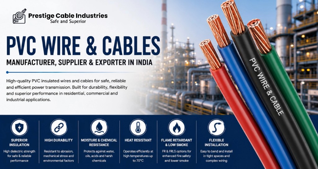 PVC Wire and Cable Manufacturer, Supplier and Exporter in India | Prestige Cable Industries